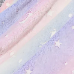 Plaid licorne lumineux