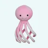 Poulpe mignon en peluche rose