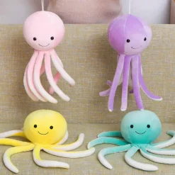 Poulpe mignon en peluche rose