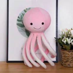 Poulpe mignon en peluche rose