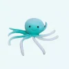 Poulpe mignon en peluche bleue