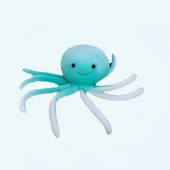 Poulpe mignon en peluche bleue