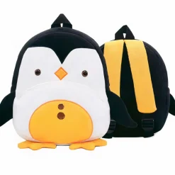 Sac à dos en peluche pingouin