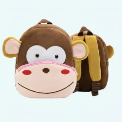 Sac à dos en peluche singe