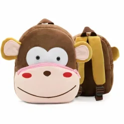 Sac à dos en peluche singe