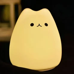 Veilleuse peluche en forme de chat silicone
