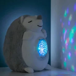 Veilleuse peluche hérisson projecteur ciel étoilé