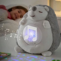 Veilleuse peluche hérisson projecteur ciel étoilé