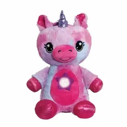 Veilleuse peluche licorne rose
