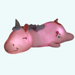 Veilleuse peluche licorne lumineuse
